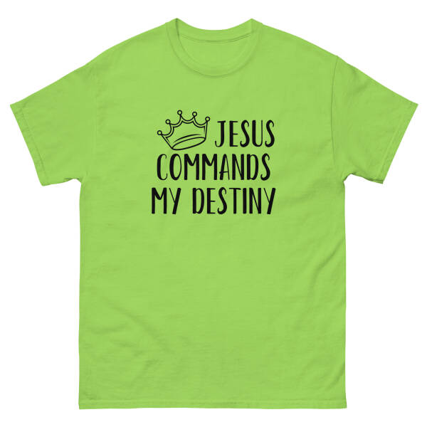 unisex-classic-tee-lime-front-6886a23399b30.jpg Destiny - Unisex classic tee