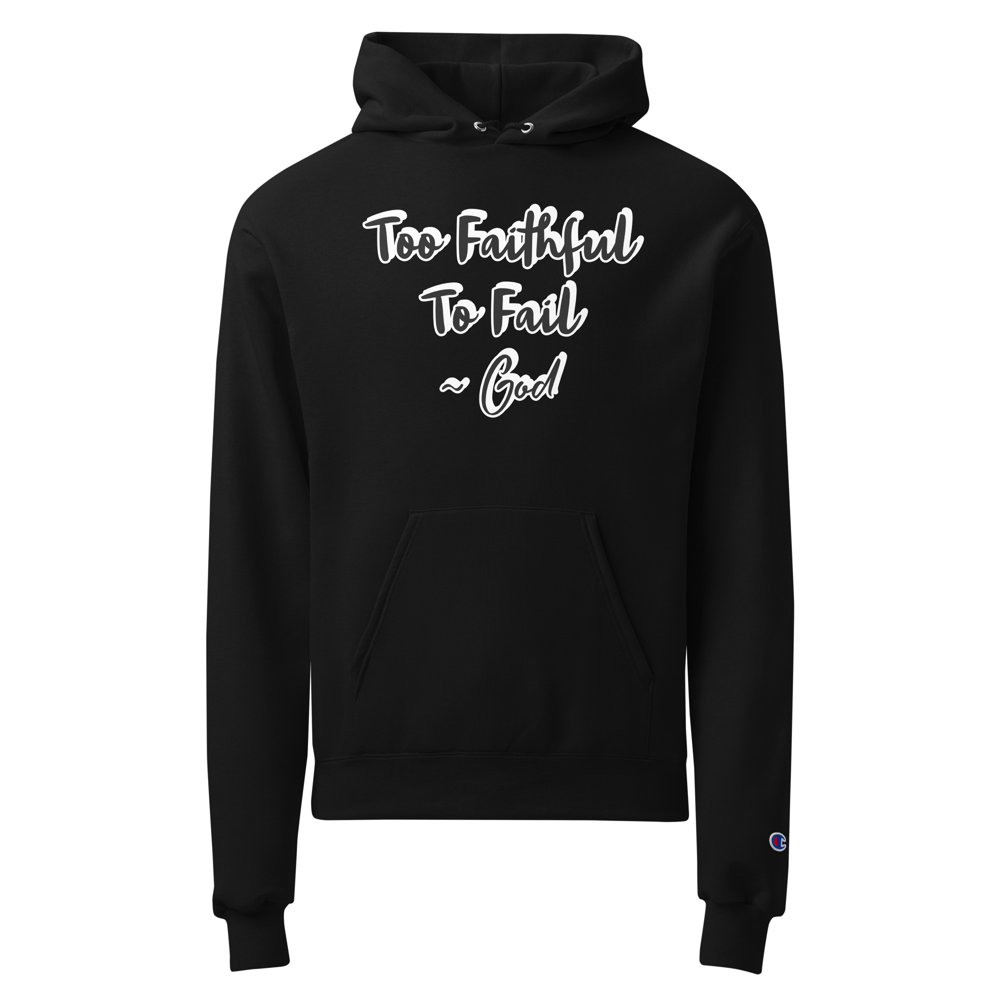 Too Faithful Unisex Champion hoodie - Image 6