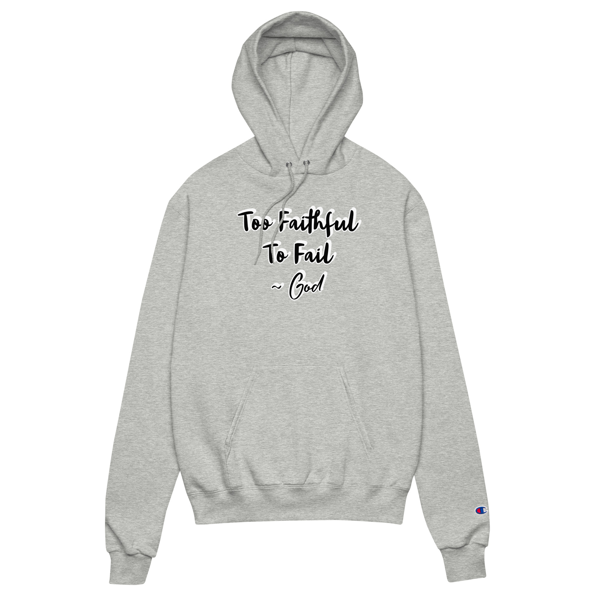 Too Faithful Unisex Champion hoodie - Image 2
