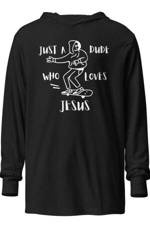 Just a Dude Hooded long-sleeve tee