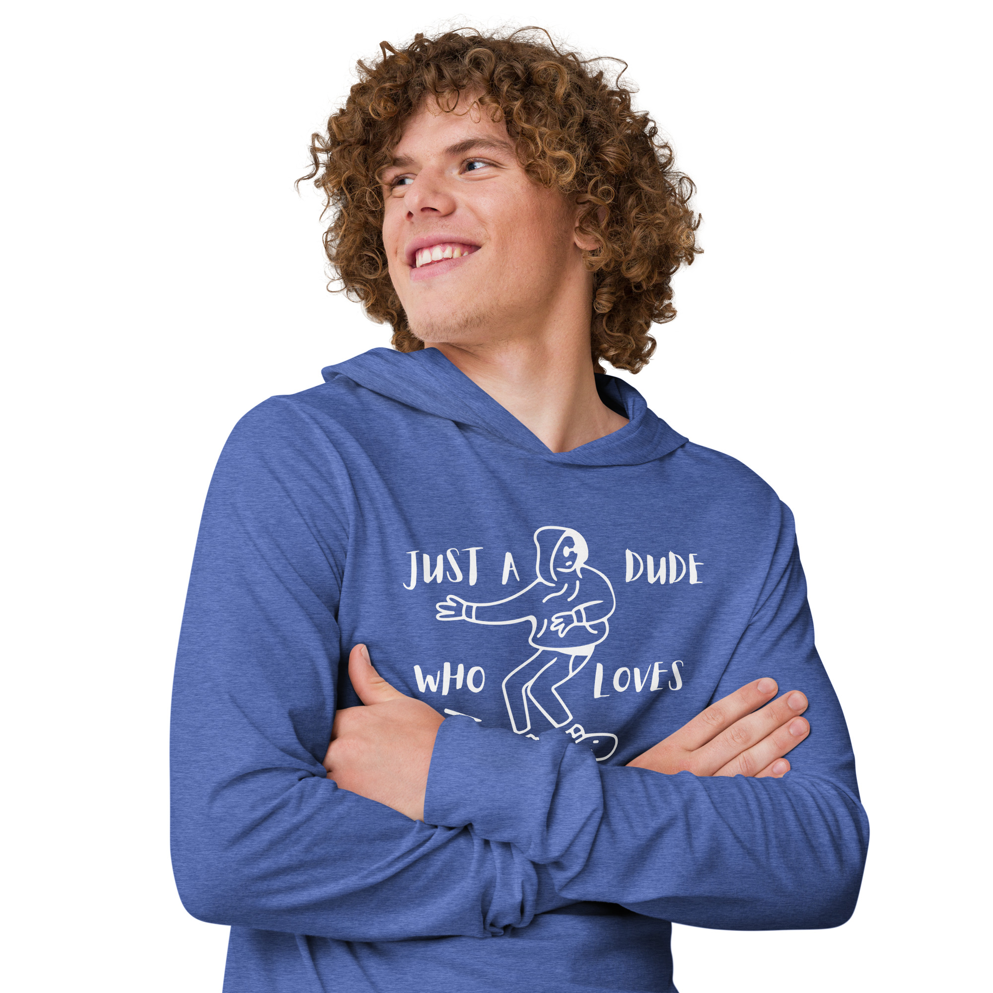 Just a Dude Hooded long-sleeve tee - Image 4